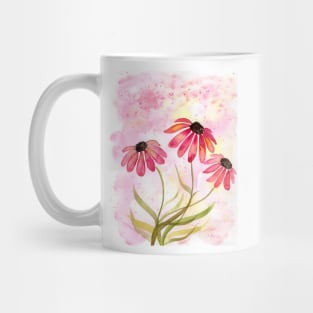 Coneflower Watercolor Illustration Mug